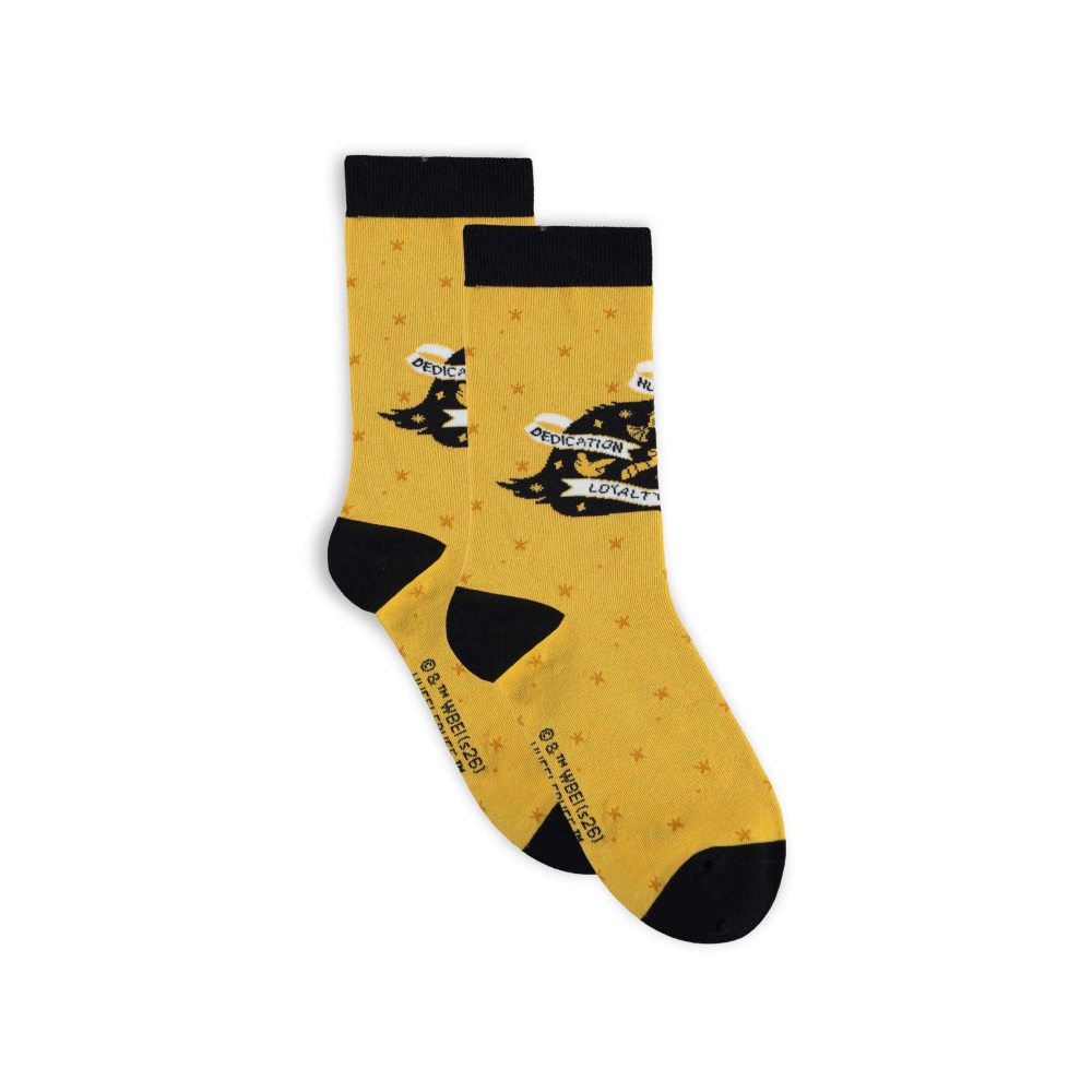 Harry Potter - Hufflepuff Socken - Gelb/Schwarz
